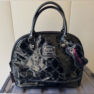 Loungefly Black Patent leather Hello Kitty purse